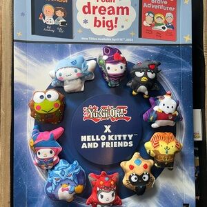 Yu-Gi-Oh x Hello Kitty & Friends Plush Toy Set McDonalds kids meal toy